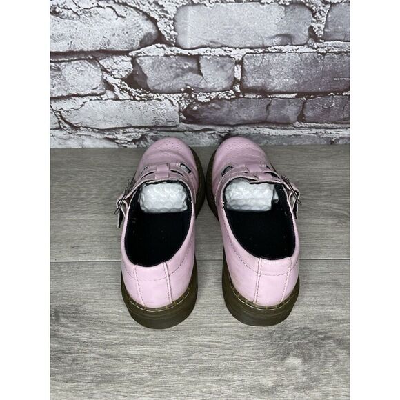 Dr. Martens 8065 J Pink Patent Leather Mary Jane Strap Shoes Women Sz 34EU/3M US - Picture 6 of 16